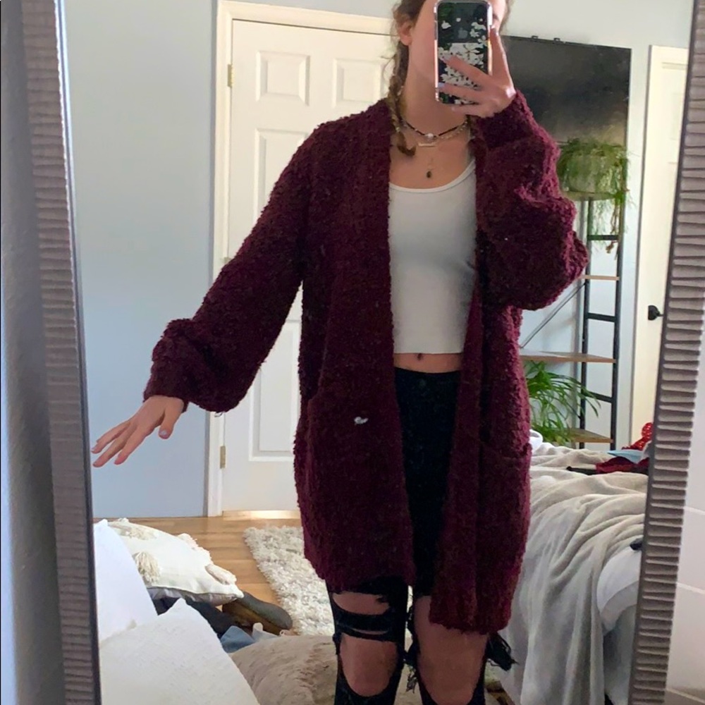 Maroon cover up